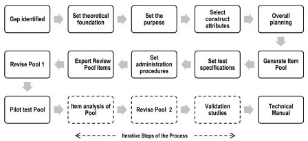 Diagram of scale development process